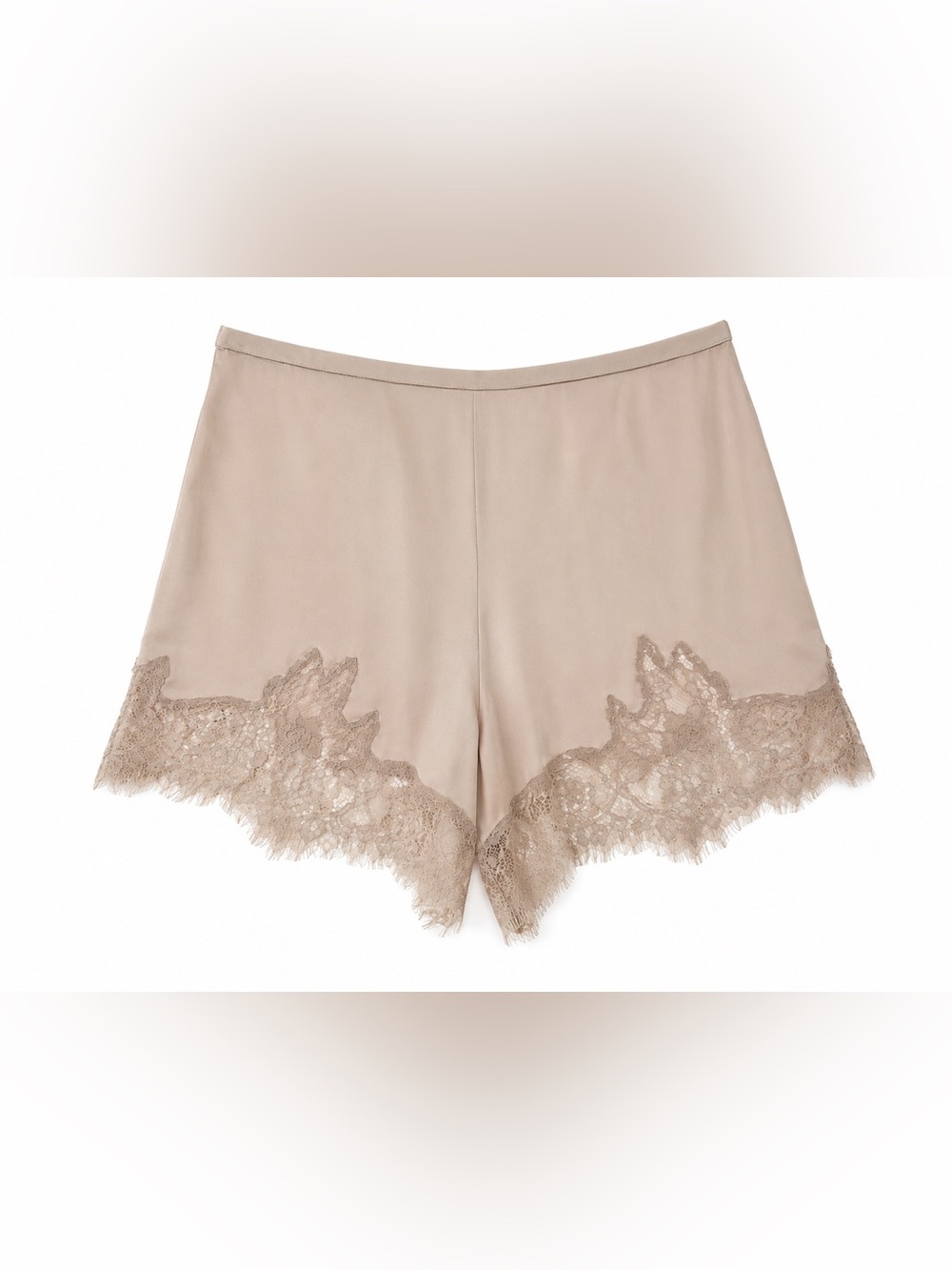 Reformation Lace Trim Silk Shorts Blush Pink Size M